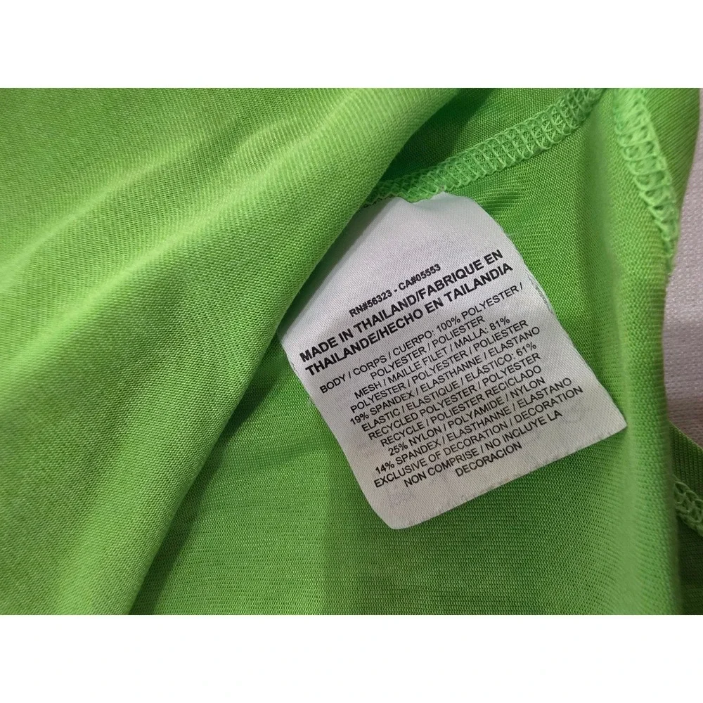 Nike Dri-FIT Womens Training Tank Top Green Just Do It Racerback 727749-313 M